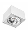 GU10 Chloe AR111 - IP20, carré, blanc, sans source lumineuse