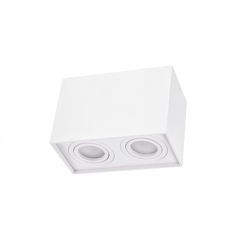 Spot de plafond Chloe Duo 2xGU10 - Rectangulaire, aluminium, IP20, sans source lumineuse