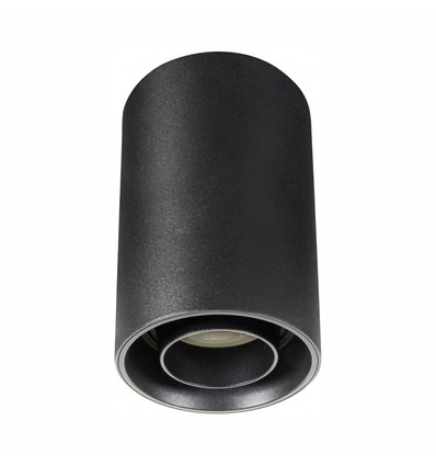 CHLOE SPOT GU10 EN SAILLIE IP20 ROND NOIR ORIENTABLE