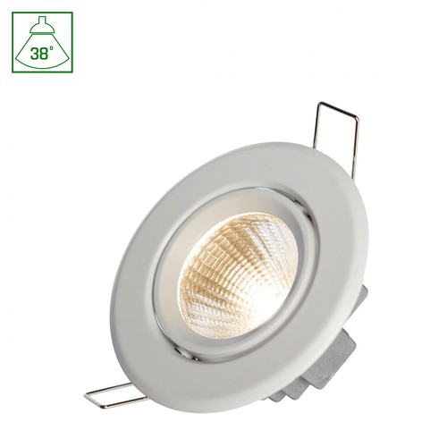 Applique murale LED 6W - IP20, 4000K, blanc, carré