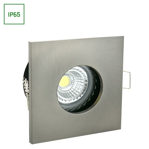 Fiale IV GU10 - Carré, Argent, IP65, Sans Source Lumineuse