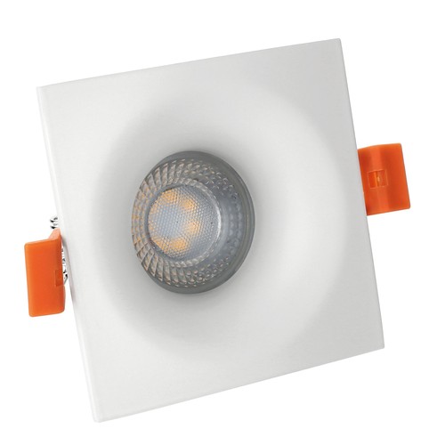 Spot encastrable Fiale V GU10 - Carré, blanc, IP20, sans source lumineuse