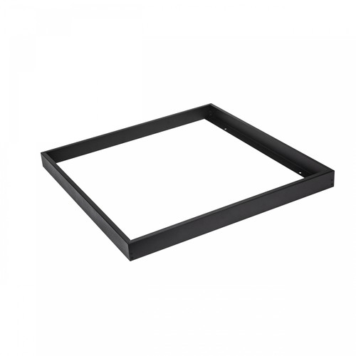 Cadre de montage en saillie 60x60 pour panneau LED, noir - 600x600x50 mm, aluminium