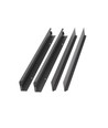 Cadre de montage en saillie 60x60 pour panneau LED, noir - 600x600x50 mm, aluminium