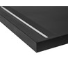 Cadre de montage en saillie 60x60 pour panneau LED, noir - 600x600x50 mm, aluminium