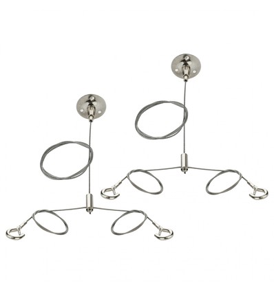 Kit de câbles pour panneau LED - 130 cm, convient aux panneaux de 60x60 cm, 120x30 cm et 120x60 cm