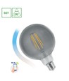 Ampoule LED E27 4,9W globe - G95, grande forme ronde, pour luminaires ouverts