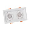 MDD Mini Due GU10 x 2 blanc, sans source lumineuse