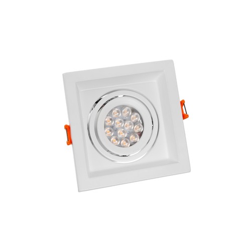Spot encastrable MDD MINI GU10 - carré, blanc, sans source lumineuse