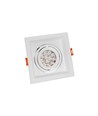Spot encastrable MDD MINI GU10 - carré, blanc, sans source lumineuse