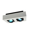 Applique murale GU10 avec éclairage haut/bas - IP44 extérieur, noir, sans source lumineuse