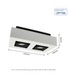 Applique murale GU10 avec éclairage haut/bas - IP44 extérieur, noir, sans source lumineuse