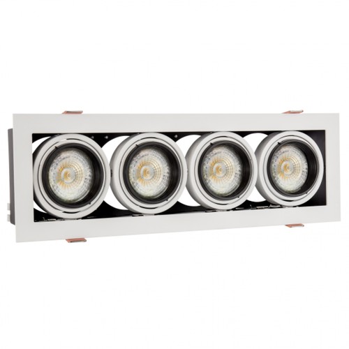 Spot mural/plafonnier GU10 - Blanc, sans source lumineuse