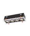 Spot mural/plafonnier GU10 - Blanc, sans source lumineuse