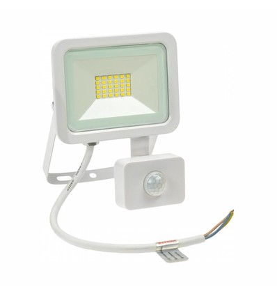 Projecteur 20W avec détecteur - IP44, blanc chaud, blanc, avec capteur