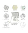 Projecteur 20W avec détecteur - IP44, blanc chaud, blanc, avec capteur