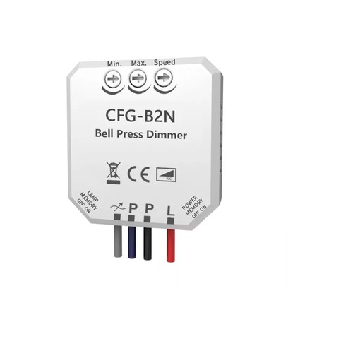 Inline LED Variateur Encastré - Variation par pression, Correspondance, Mémoire, 200W