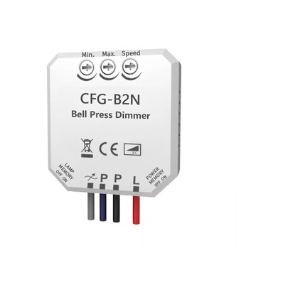 Inline LED Variateur Encastré - Variation par pression, Correspondance, Mémoire, 200W