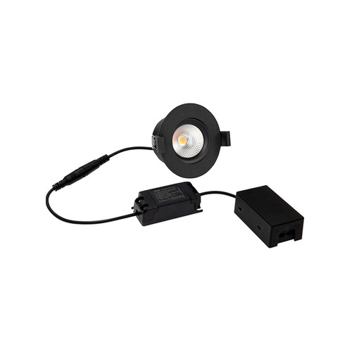 Spot LED encastrable D3 Tilt360 Full Spectrum RA97 - 3000K, Noir