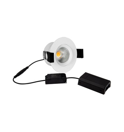 Spot LED encastrable D8 Tilt360 Full Spectrum RA97 - 2700K, Blanc