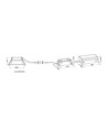 Spot LED encastrable D8 Tilt360 Full Spectrum RA97 - 2700K, Blanc
