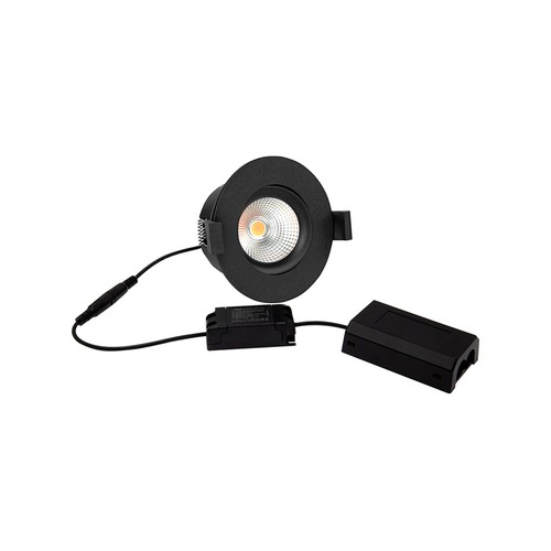 HiluX D8 Tilt360 - Spot LED encastrable spectre complet, IRC97, 2700K, Noir