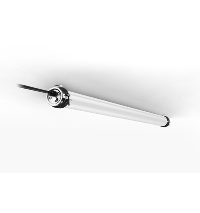 Réglette LED 60cm 21W Dura69, câblage traversant - 3150lm, 150lm/W, IP69, IK08
