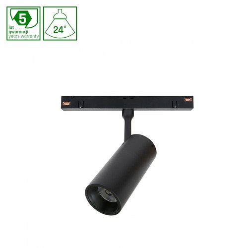 Spot 10W SHIFT M - 24°, noir, 44x157x178mm, 2 circuits