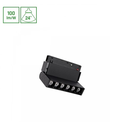 Système SHIFT Basic - Grille XS Lampe Linéaire Réglable 110mm, 6W, 3000K, Noir