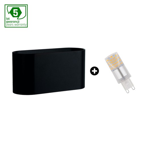 Kit : Lampe Squalla G9 + ampoule LED 4W - 6000K (Blanc froid)