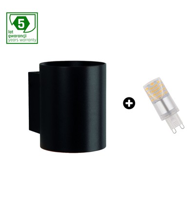 Kit : Tube Squalla G9 + ampoule LED 4W - 6000K (Blanc froid)