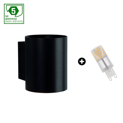 Kit : Tube Squalla G9 + ampoule LED 4W - 3000K (Blanc chaud)
