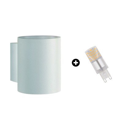 Set: Tube Squalla G9 + Ampoule LED 4W - 6000K (Blanc froid)