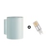 Set: Tube Squalla G9 + Ampoule LED 4W - 6000K (Blanc froid)
