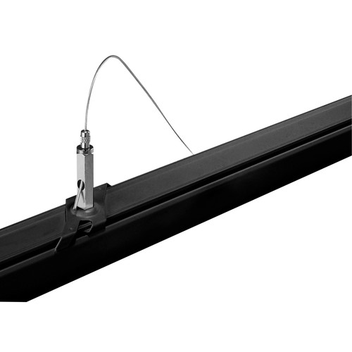 Kit de suspension pour rail triphasé - Noir, 8m, Spectrum, 1 pc.