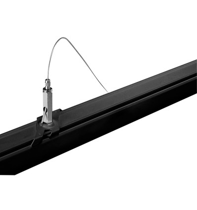 Kit de suspension pour rail triphasé - Noir, 8m, Spectrum, 1 pc.