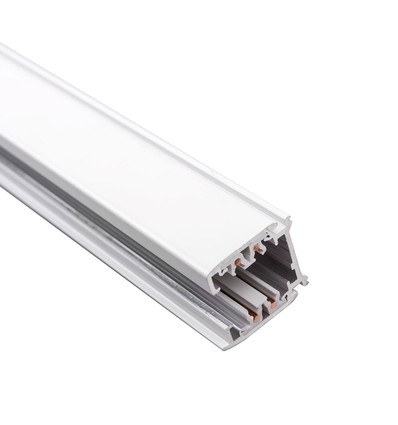 Rail triphasé 1m pour spots sur rail - Blanc, Spectrum