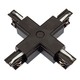 Connecteur en X pour rails triphasés, SPS - Noir, Spectrum