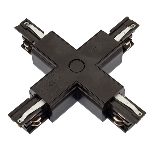 Connecteur en X pour rails triphasés, SPS - Noir, Spectrum