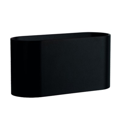 Squalla G9 applique murale - Noir, aluminium, IP20 intérieur, sans source lumineuse