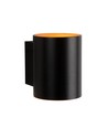 G9 Squalla Tube - IP20, Noir, Or, Sans source lumineuse