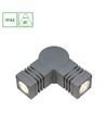 TORRE 3,6W 2x1LED Cree 45° Op+Latéral IP44 Blanc Froid - Monté au Mur