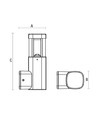 TORRE LED 7W - 230V, IP54, Blanc Chaud, Mural