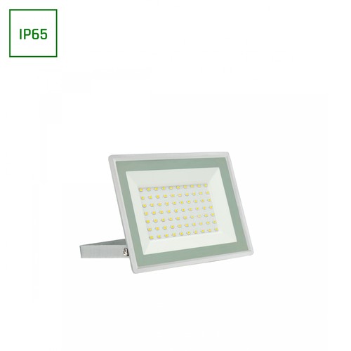Projecteur LED 50W - IP65, blanc, lampe de travail, blanc chaud, 18x14x2.7cm
