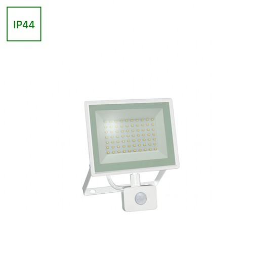 Projecteur LED 50W Noctis Lux 3 avec détecteur - 4000K, IP44, blanc, extérieur