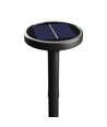 Lampe solaire de jardin 1W avec piquet CCT - 3 couleurs, hauteur réglable, IP65, noir