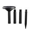 Lampe solaire de jardin 1W avec piquet CCT - 3 couleurs, hauteur réglable, IP65, noir