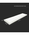 Panneau LED 120x30, 40W - 110lm/W, intégré dans un cadre blanc