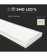 Panneau LED 120x30, 40W - 110lm/W, intégré dans un cadre blanc