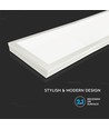 Panneau LED 120x30, 40W - 110lm/W, intégré dans un cadre blanc
